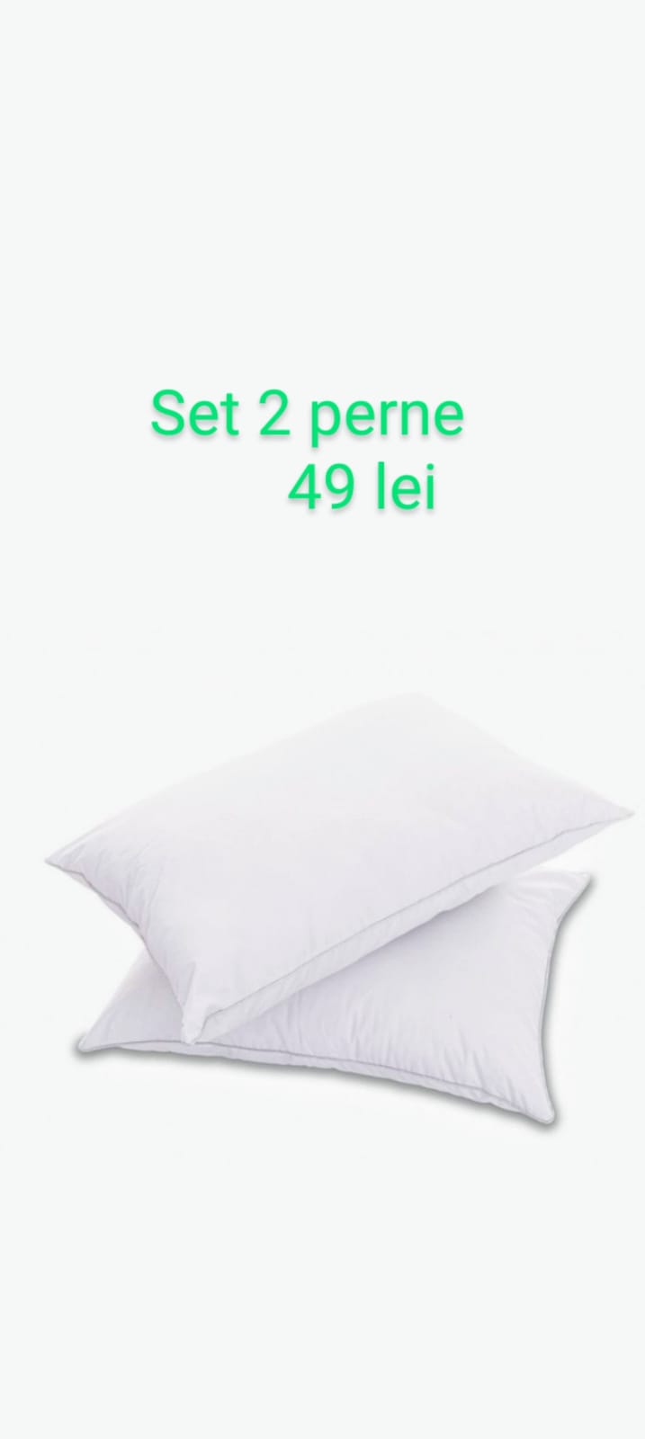 Set 2 perne hypo alergice 50x70 cm - imagine 5